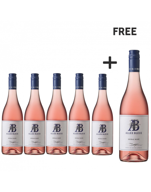 Allee Bleue Shiraz Rose 2025 Buy 5 and get 1 Free