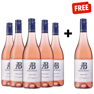 Allee Bleue Shiraz Rose 2025 Buy 5 and get 1 Free
