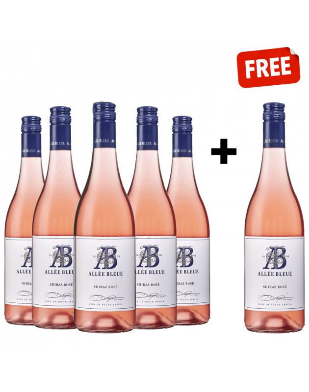 Allee Bleue Shiraz Rose 2025 Buy 5 and get 1 Free