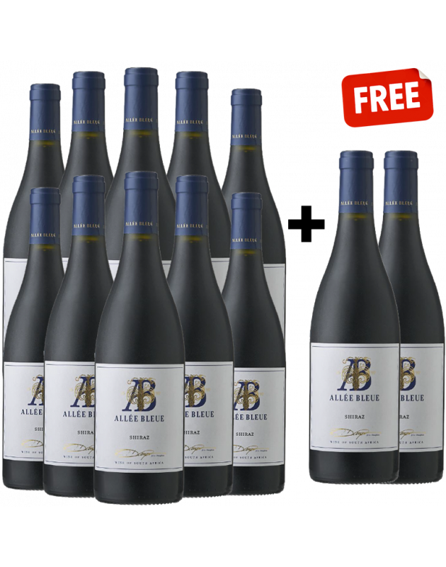 Allee Bleue Shiraz 2022 Buy 10 and get 2 Free